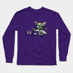 Scientist Cat Long Sleeve T-Shirt